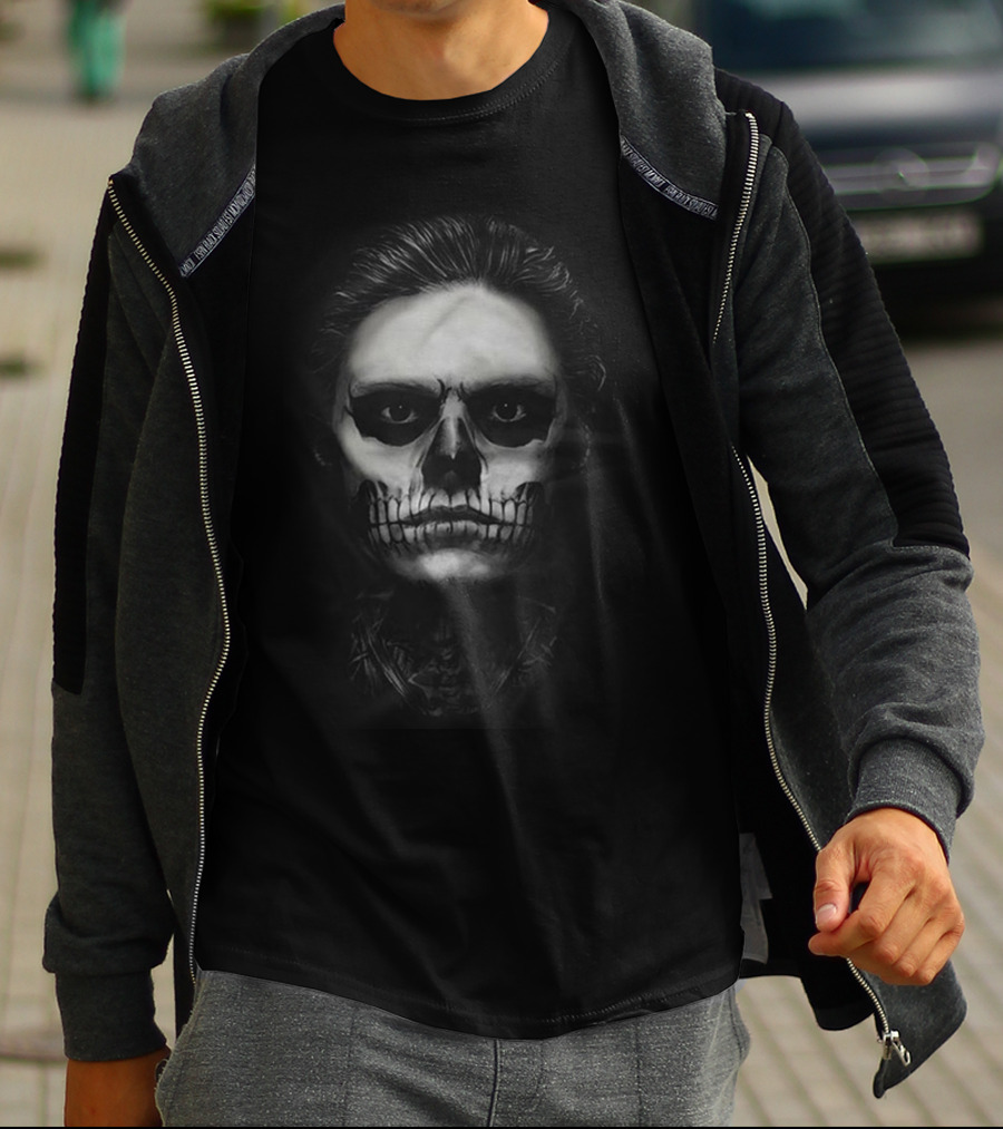Skull Face Evan Tate Grunge T-Shirt