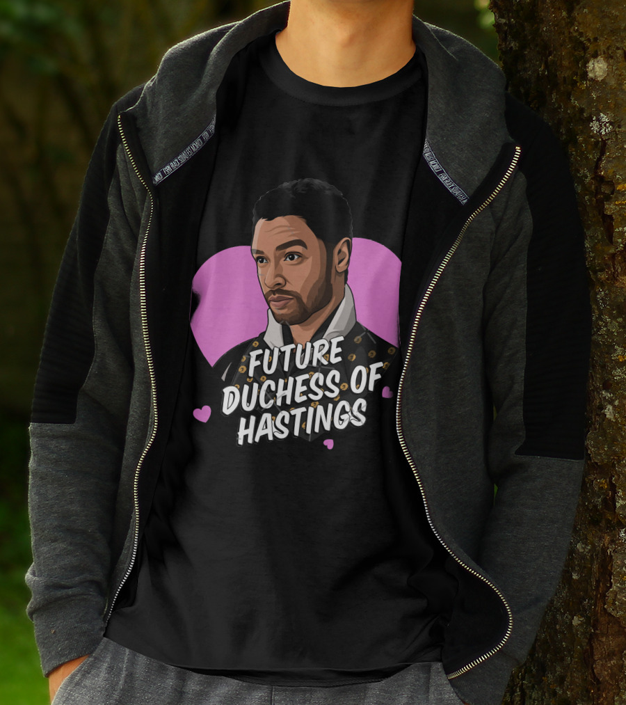 Future Duchess Of Hastings Regency Romance Gentleman Heart Background T-Shirt