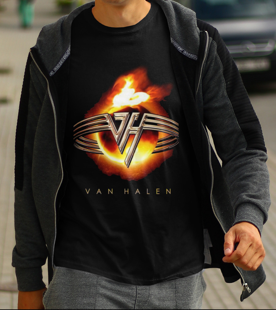 Van Halen Flaming Logo Iconic T-Shirt