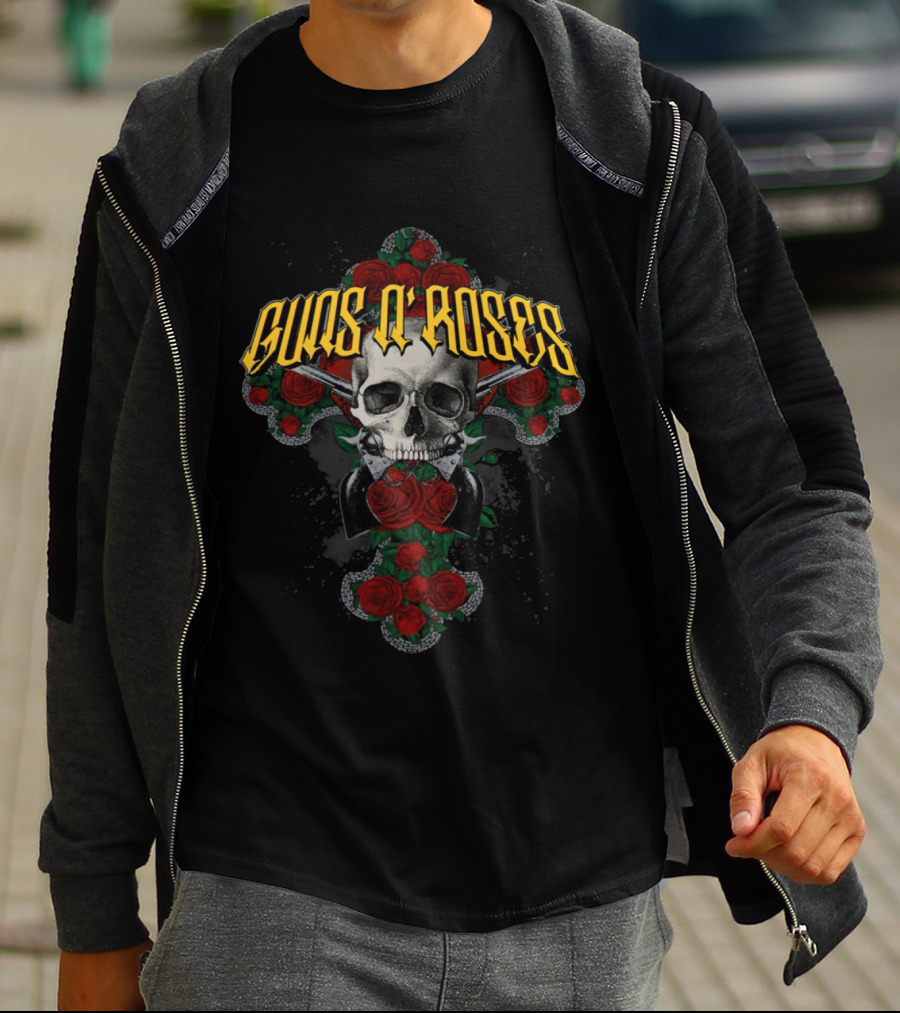 Guns N' Roses Skull And Roses T-Shirt