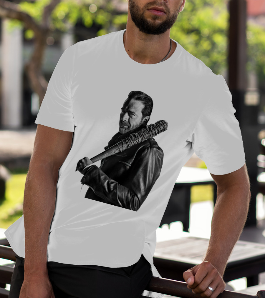 Jeff Negan Walking Dead Lucille Bat Iconic Image T-Shirt