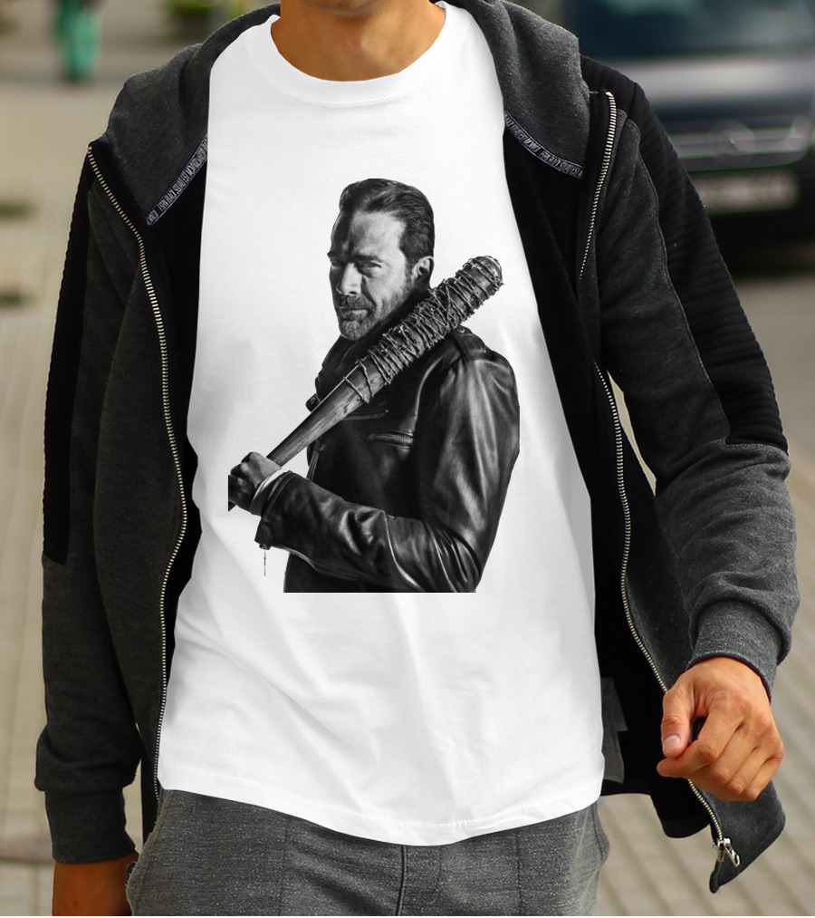 Jeff Negan Walking Dead Lucille Bat Iconic Image T-Shirt