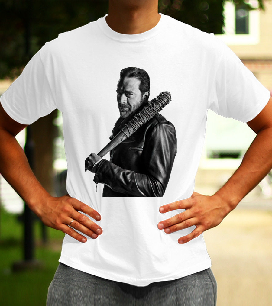 Jeff Negan Walking Dead Lucille Bat Iconic Image T-Shirt