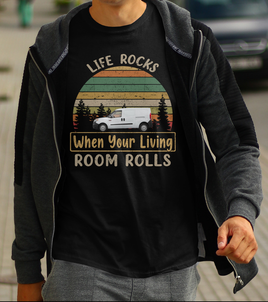 Life Rocks When Your Living Room Rolls Ram Promaster City T-Shirt