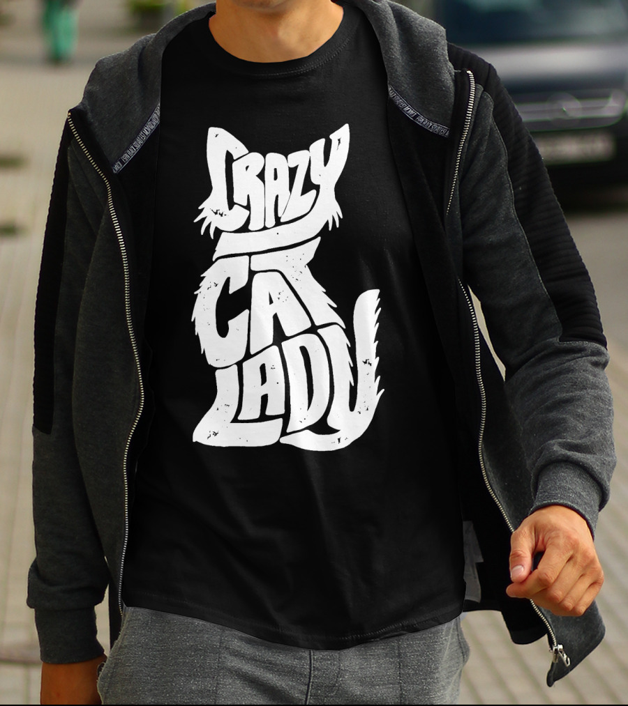 Crazy Cat Lady Kitty Kitten Funny Cats Meme T-Shirt