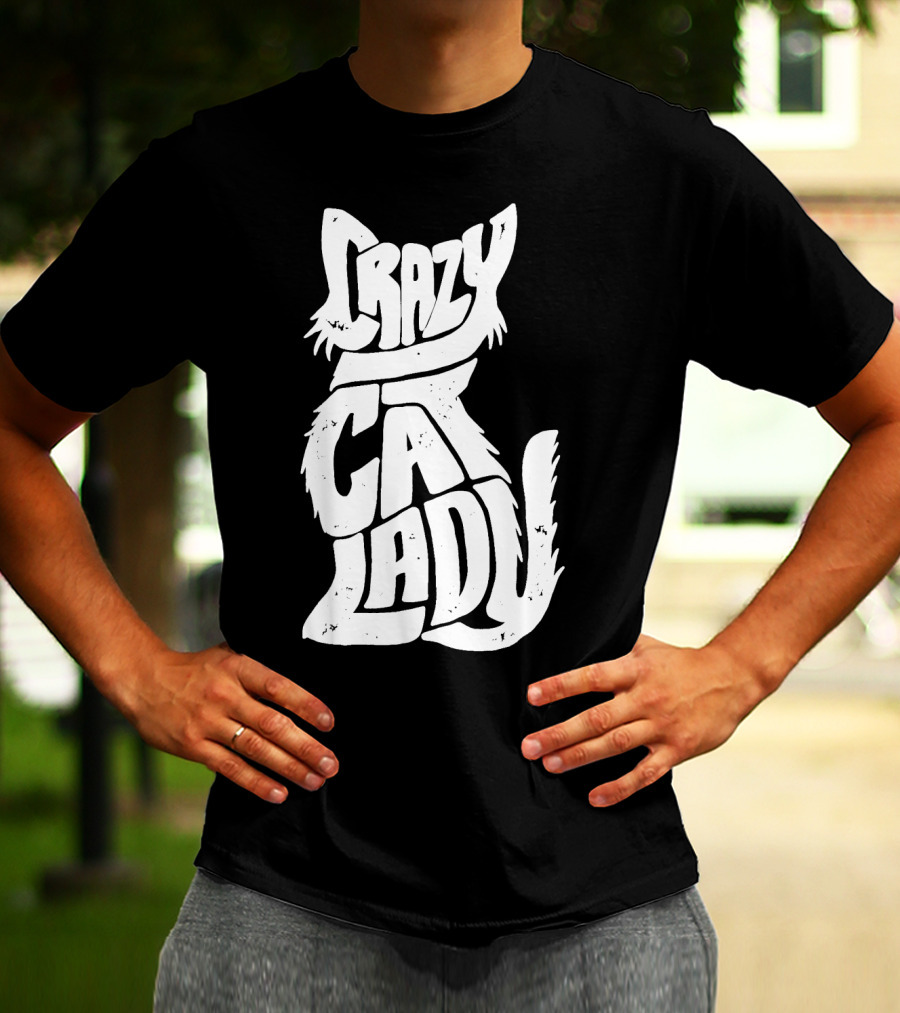 Crazy Cat Lady Kitty Kitten Funny Cats Meme T-Shirt