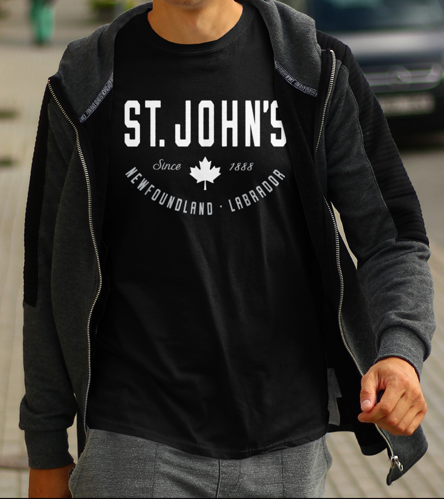 St. John's Since 1888 Newfoundland Labrador Maple Leaf Canada T-Shirt