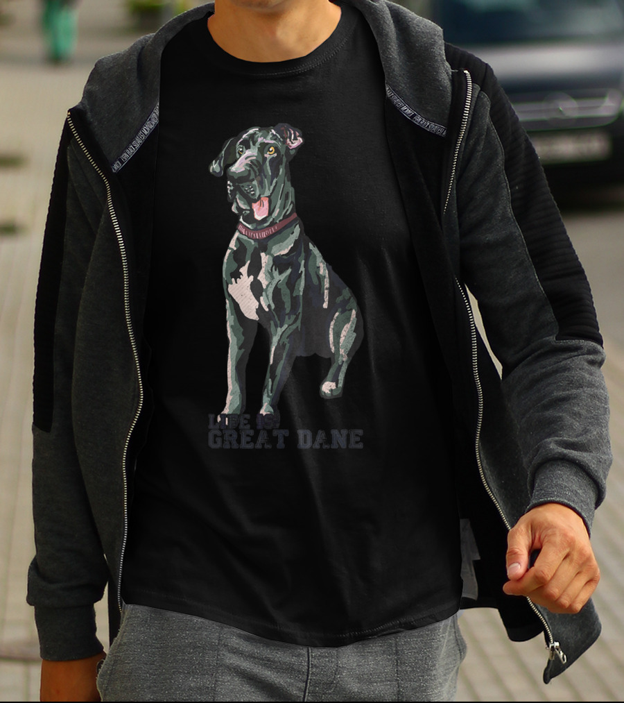 Vintage Retro Life Is Great Dane Dog Distressed Funny Great Dane T-Shirt