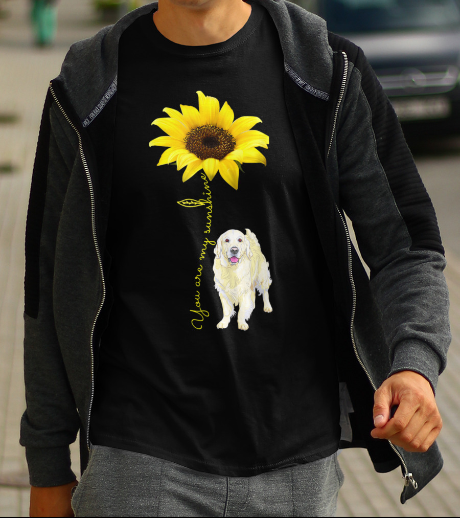You Are My Sunshine Golden Retriever Mom Mother's Day Sunflower T-Shirt