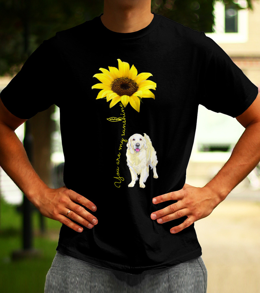 You Are My Sunshine Golden Retriever Mom Mother's Day Sunflower T-Shirt