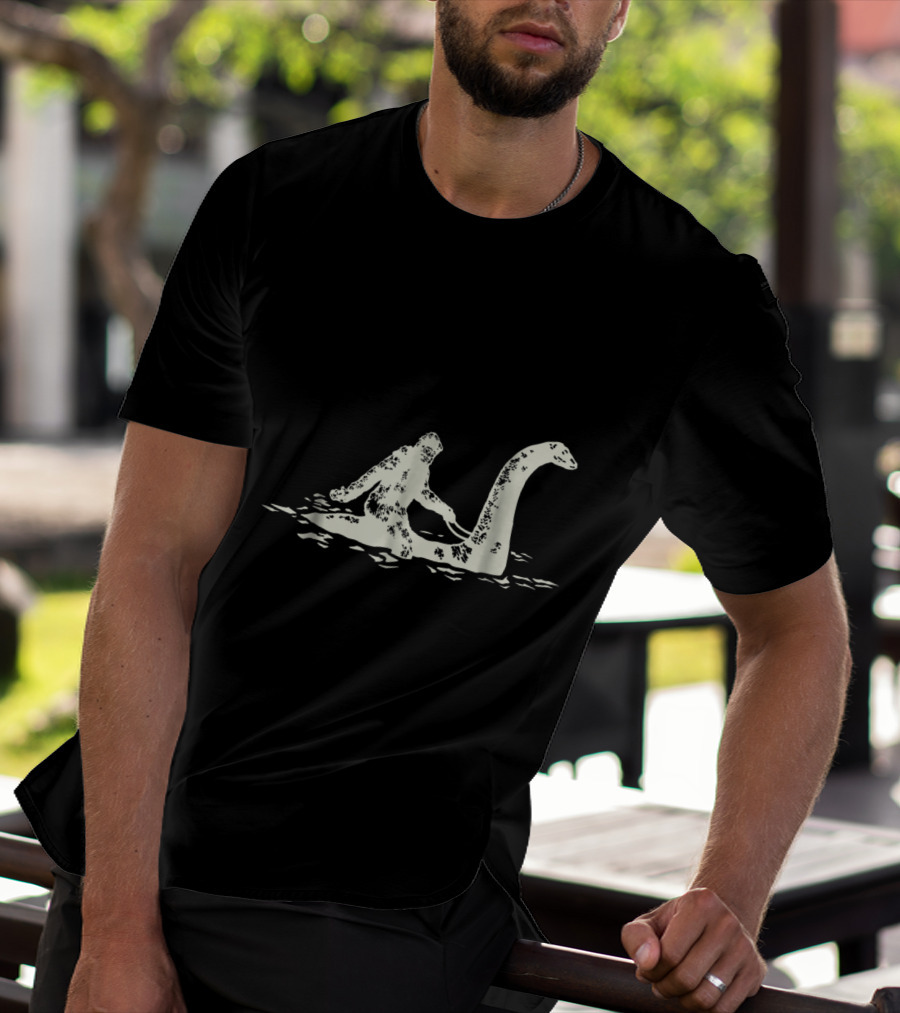 Bigfoot Sasquatch And Loch Ness Monster Adventure T-Shirt