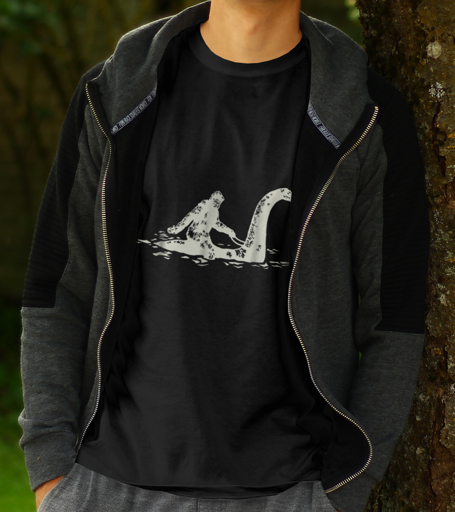 Bigfoot Sasquatch And Loch Ness Monster Adventure T-Shirt