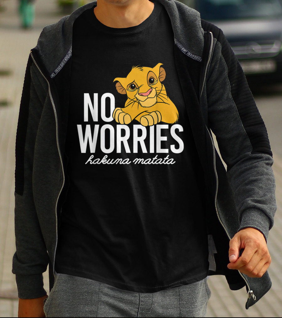 The Lion King No Worries Hakuna Matata Simba Classic Disney T-Shirt