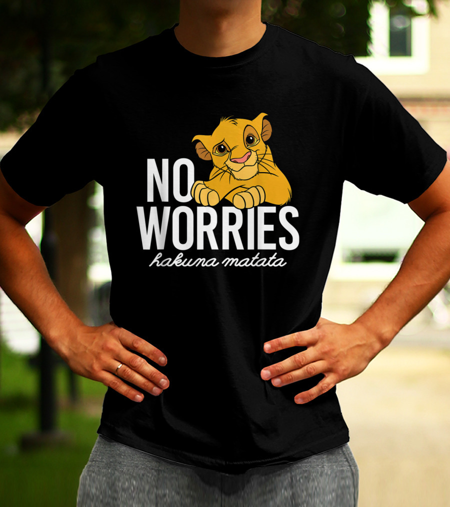 The Lion King No Worries Hakuna Matata Simba Classic Disney T-Shirt