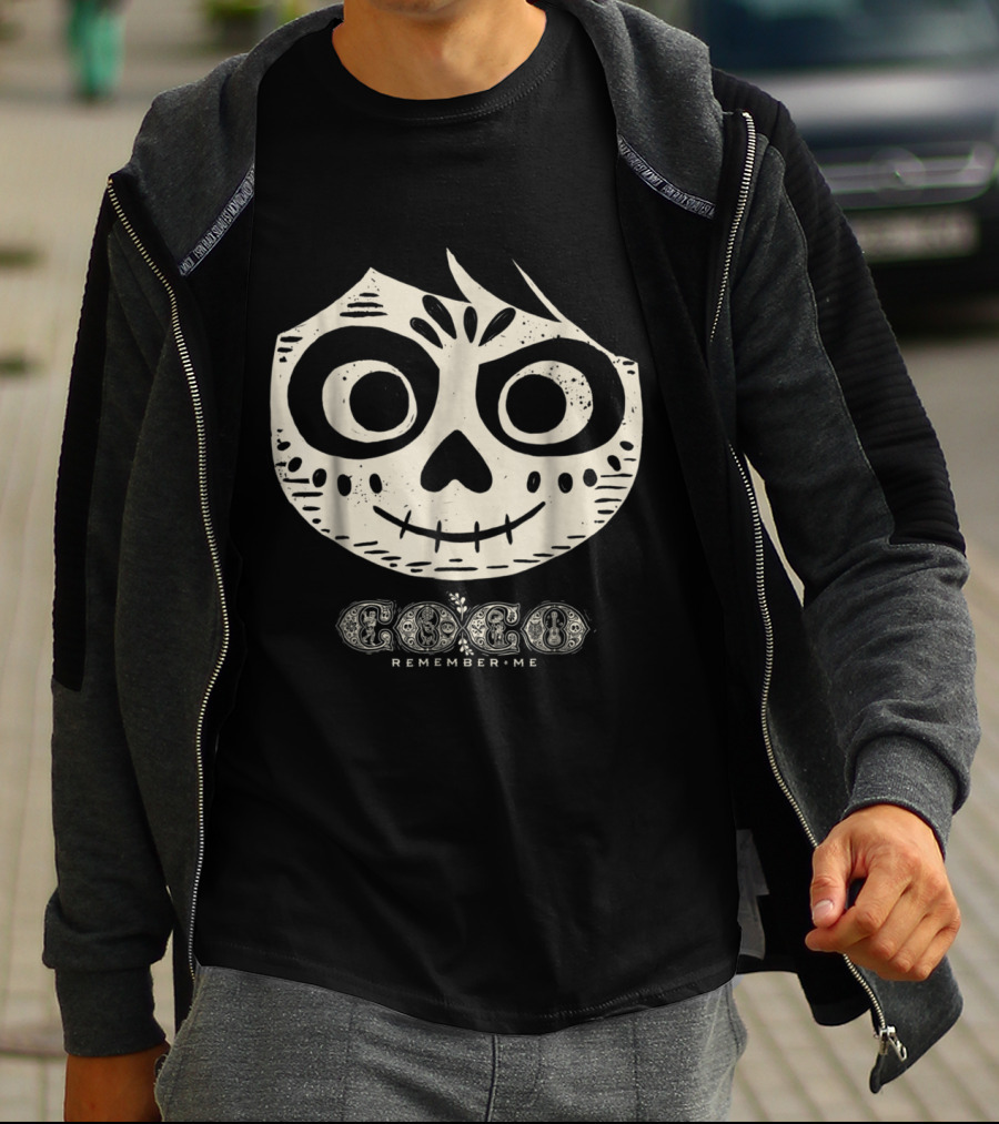 Coco Remember Me Skeleton Face Miguel Disney Pixar T-Shirt