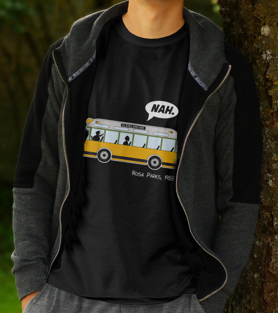 Nah Rosa Parks 1955 Cleveland Ave Equality Freedom Civil Rights Afro T-Shirt