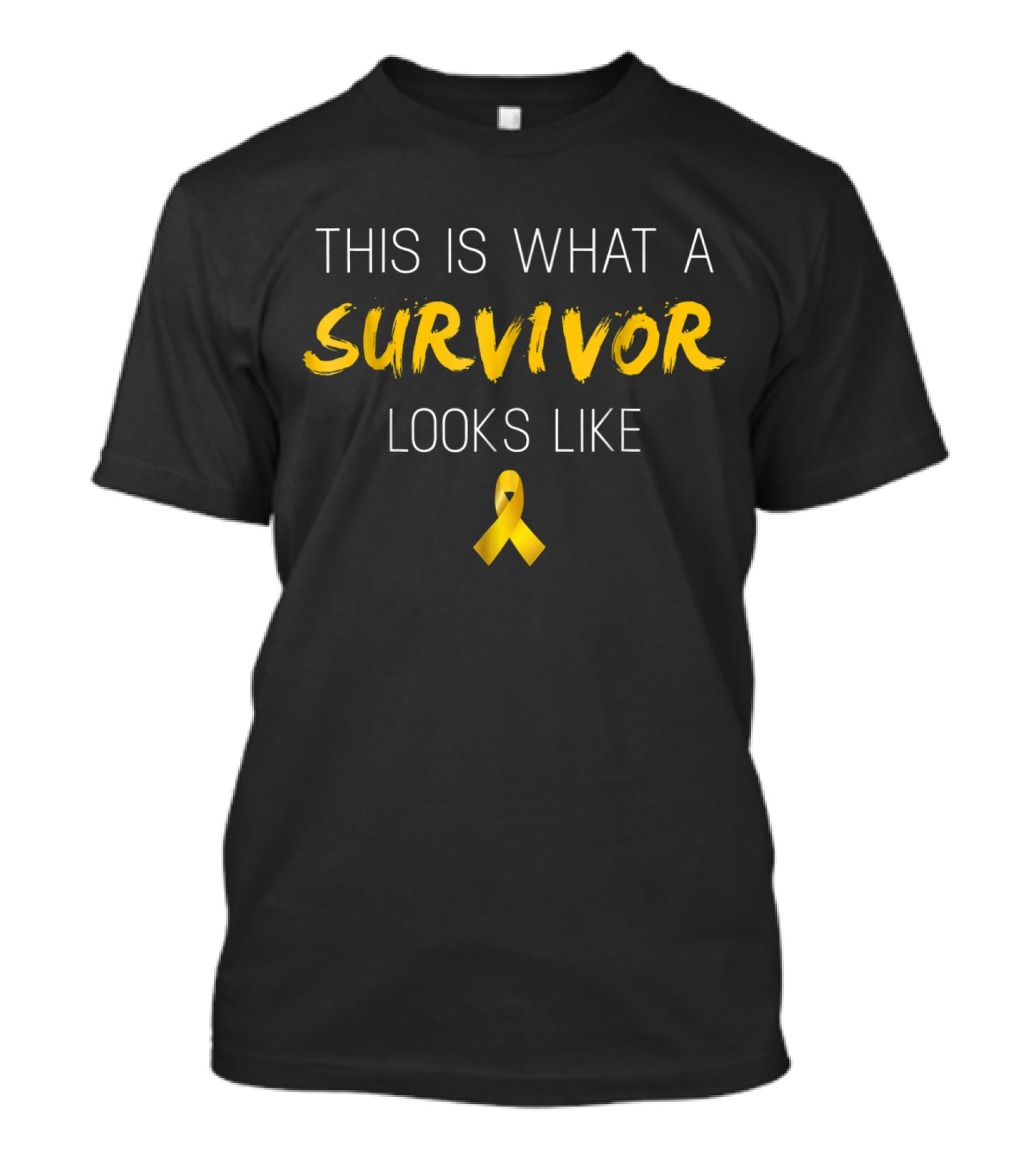 This Is What A Survivor Looks Like Childhood Cancer Awareness T-Shirt
