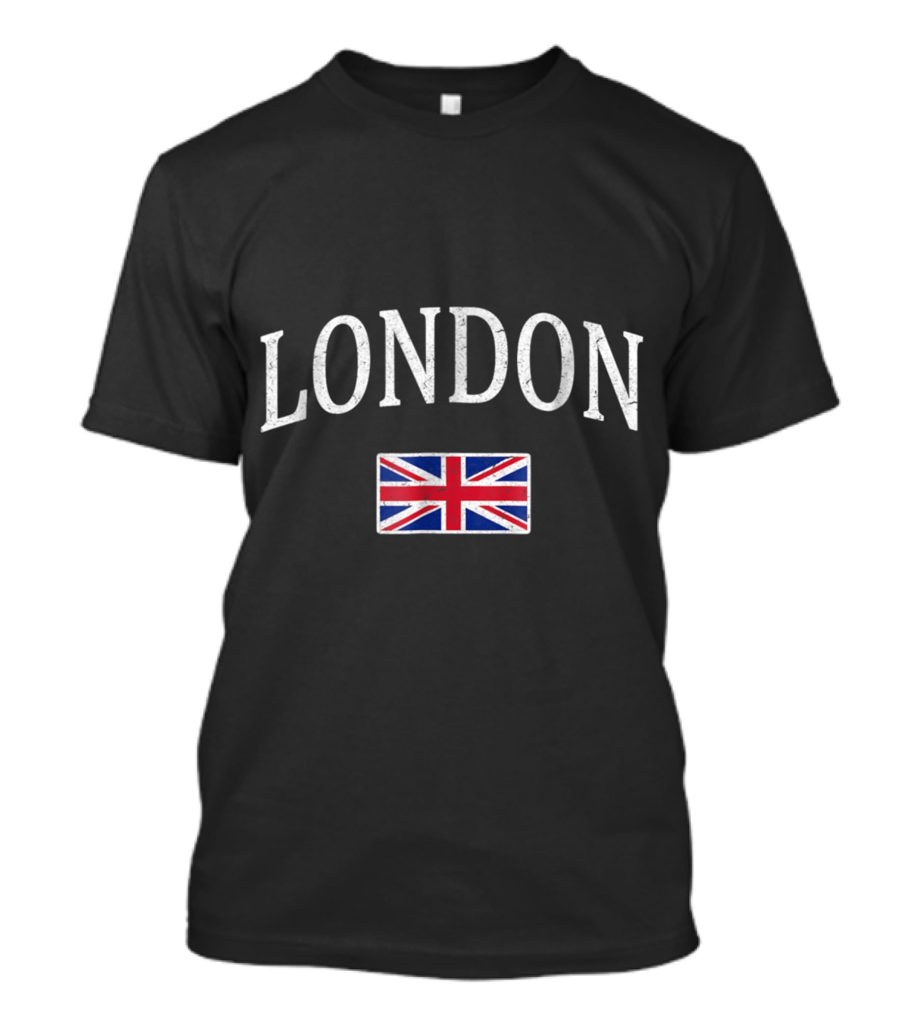 London England Vintage Souvenir With Union Jack Flag T-Shirt