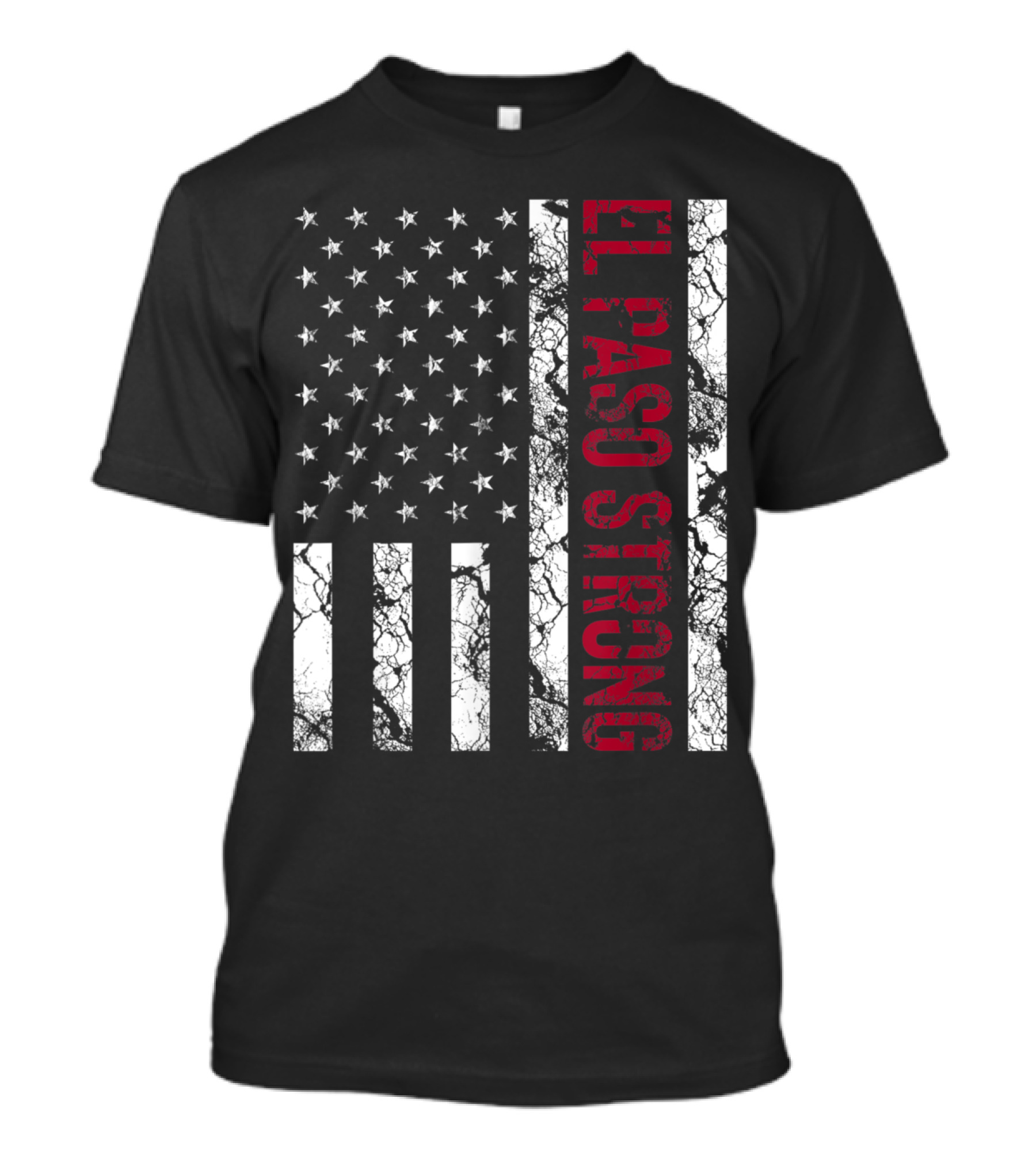 El Paso Strong Distressed American Flag T-Shirt