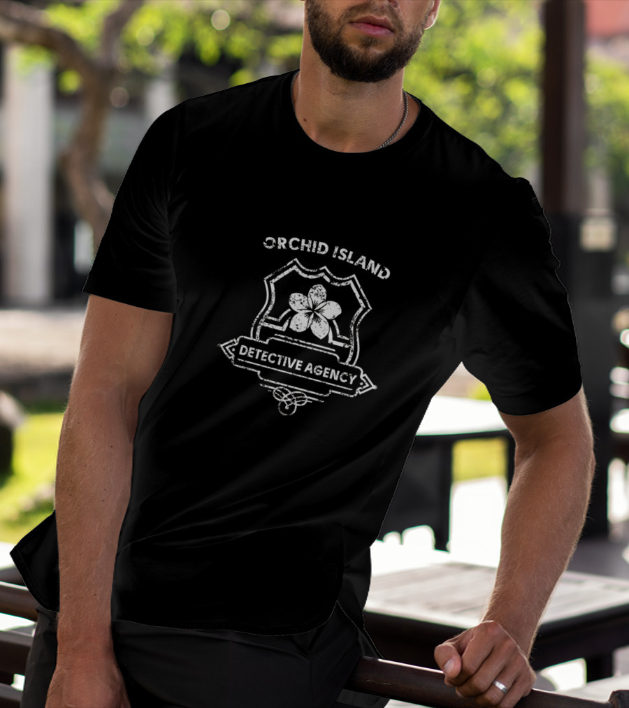 June's Journey Orchid Island Detective Agency Emblem T-Shirt