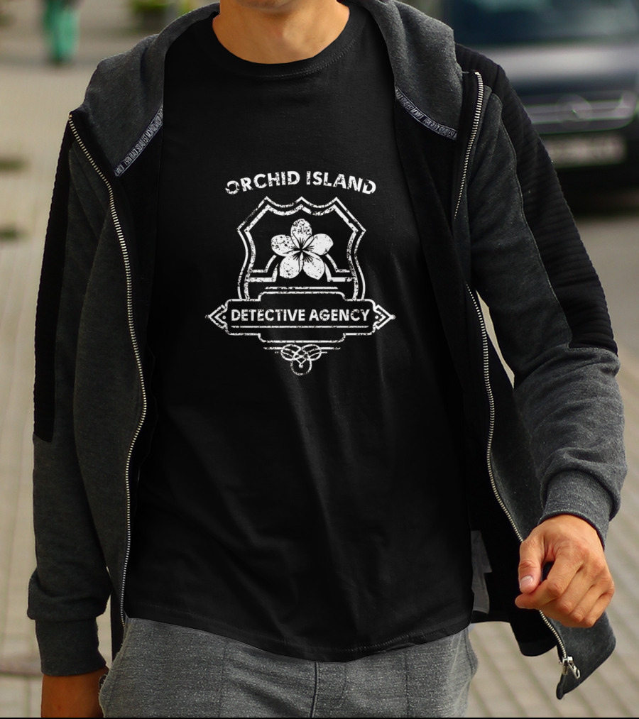 June's Journey Orchid Island Detective Agency Emblem T-Shirt