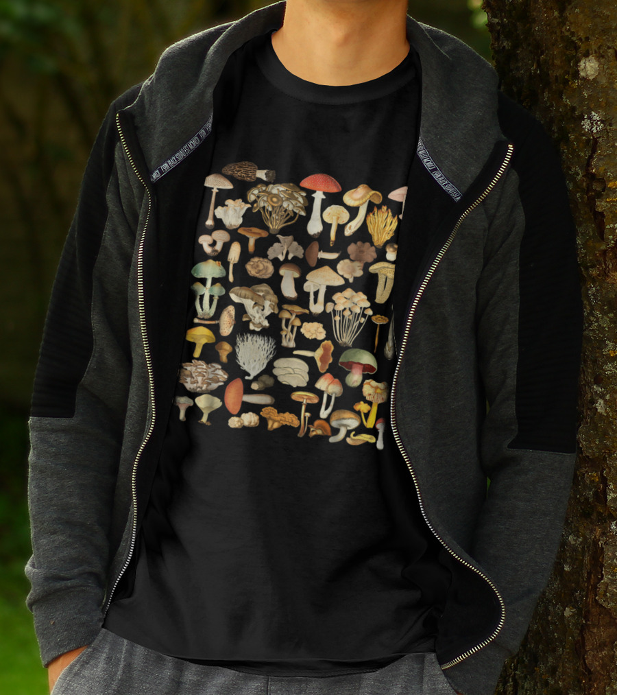 Mushroom Mycology Fungi Foraging Mushroom Whisperer Vintage Fungi Collection T-Shirt