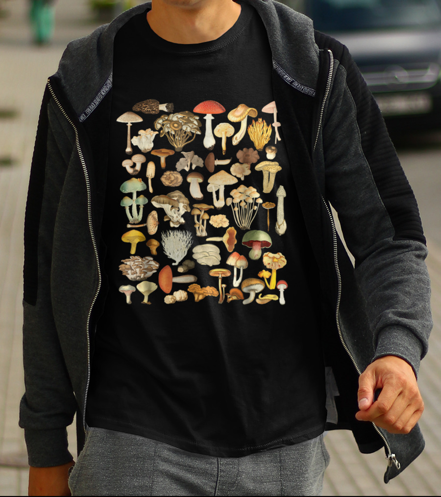 Mushroom Mycology Fungi Foraging Mushroom Whisperer Vintage Fungi Collection T-Shirt