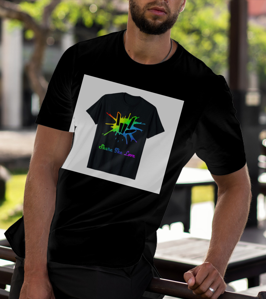 Share The Love Colorful Splash T-Shirt