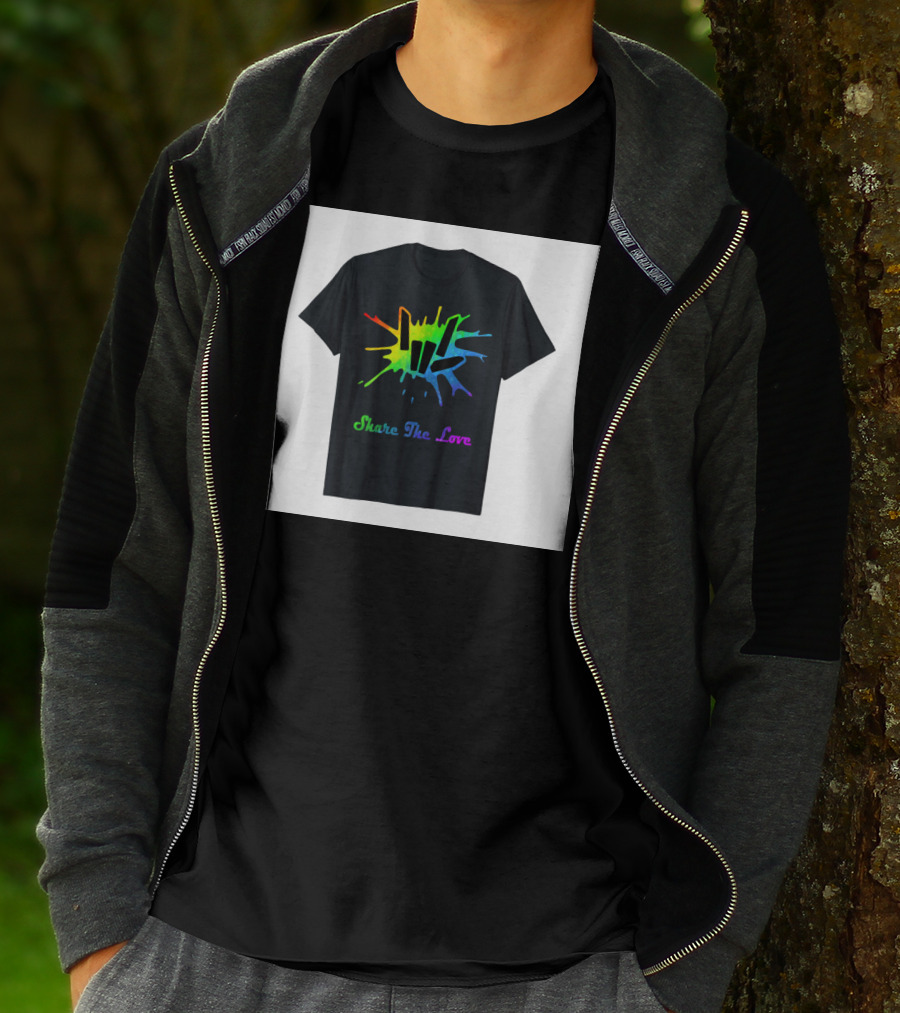 Share The Love Colorful Splash T-Shirt