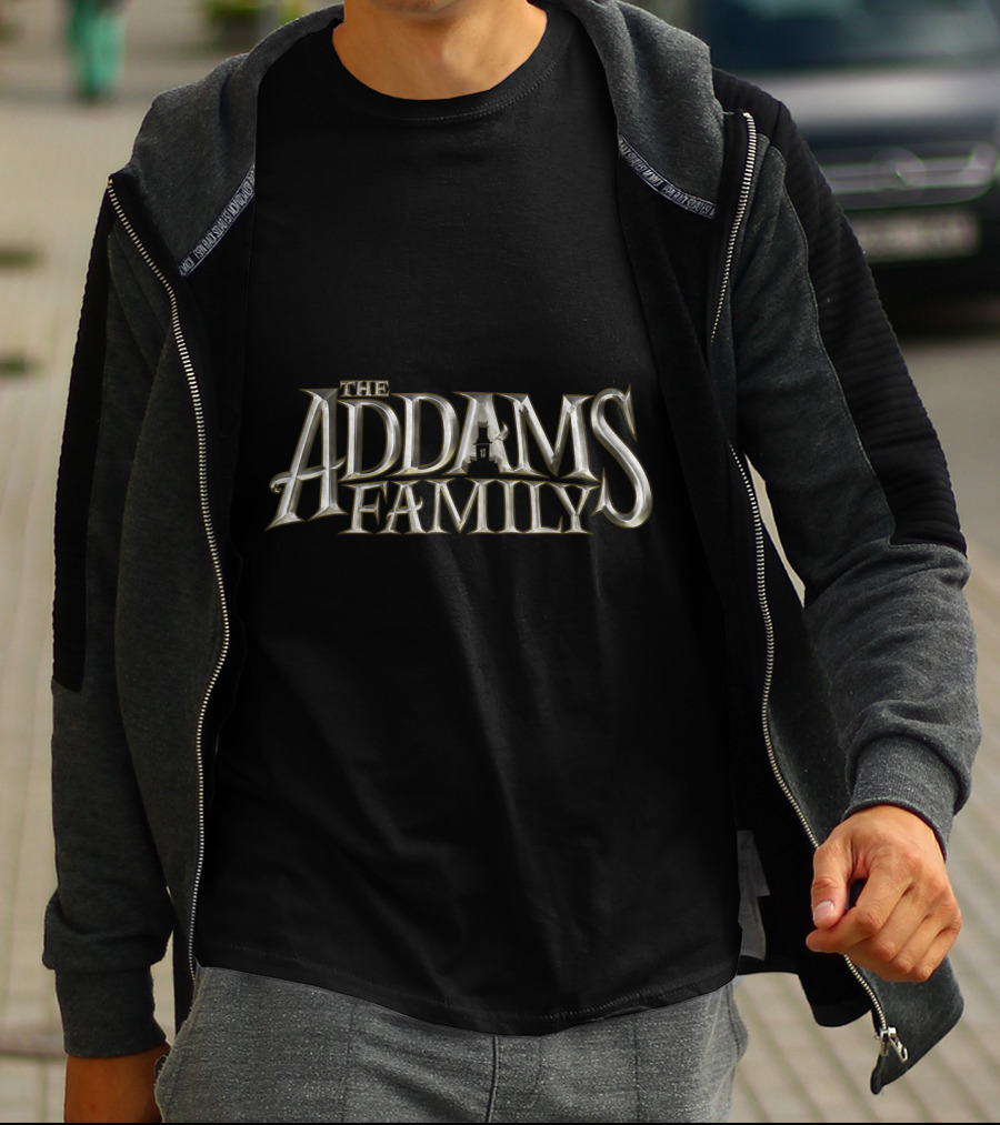 The Addams Family Gold Text Classic T-Shirt