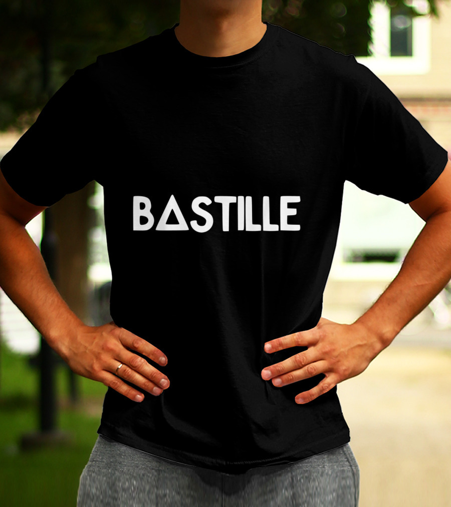 Bastille Band Text Triangle T-Shirt