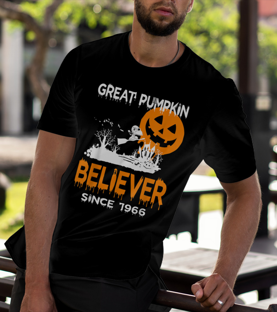 Great Pumpkin Believer Since 1966 Halloween Fun T-Shirt