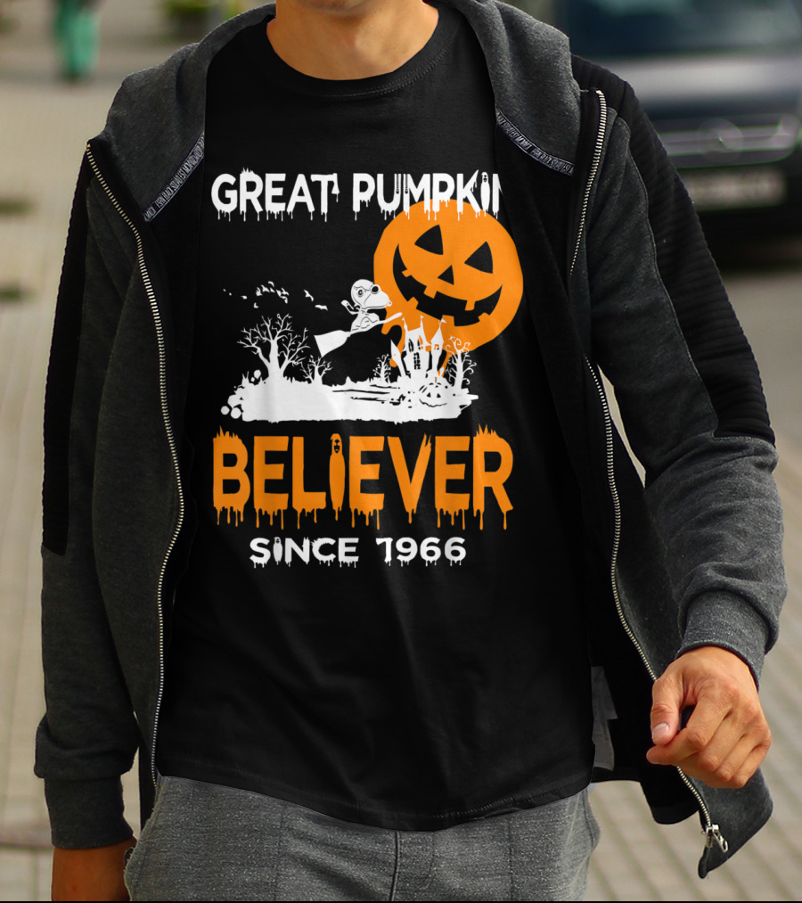 Great Pumpkin Believer Since 1966 Halloween Fun T-Shirt