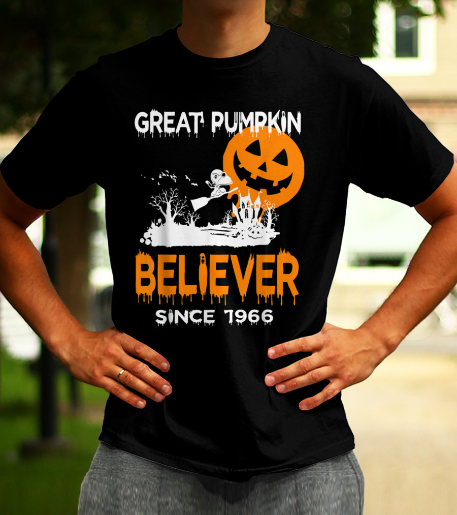 Great Pumpkin Believer Since 1966 Halloween Fun T-Shirt