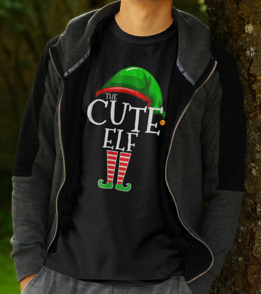 The Cute Elf Christmas Family Matching Group Holiday T-Shirt