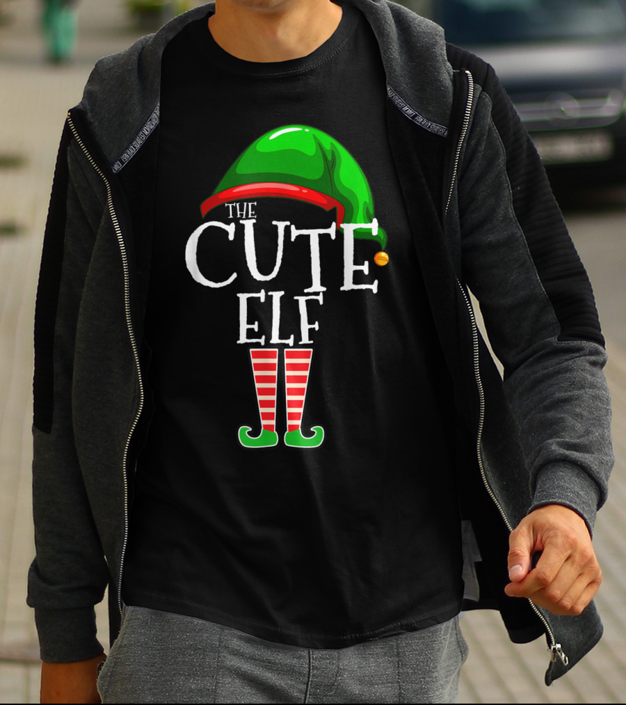 The Cute Elf Christmas Family Matching Group Holiday T-Shirt