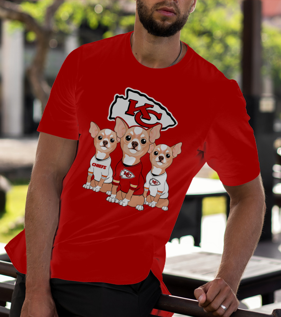 Kansas City Chiefs Chihuahuas T-Shirt