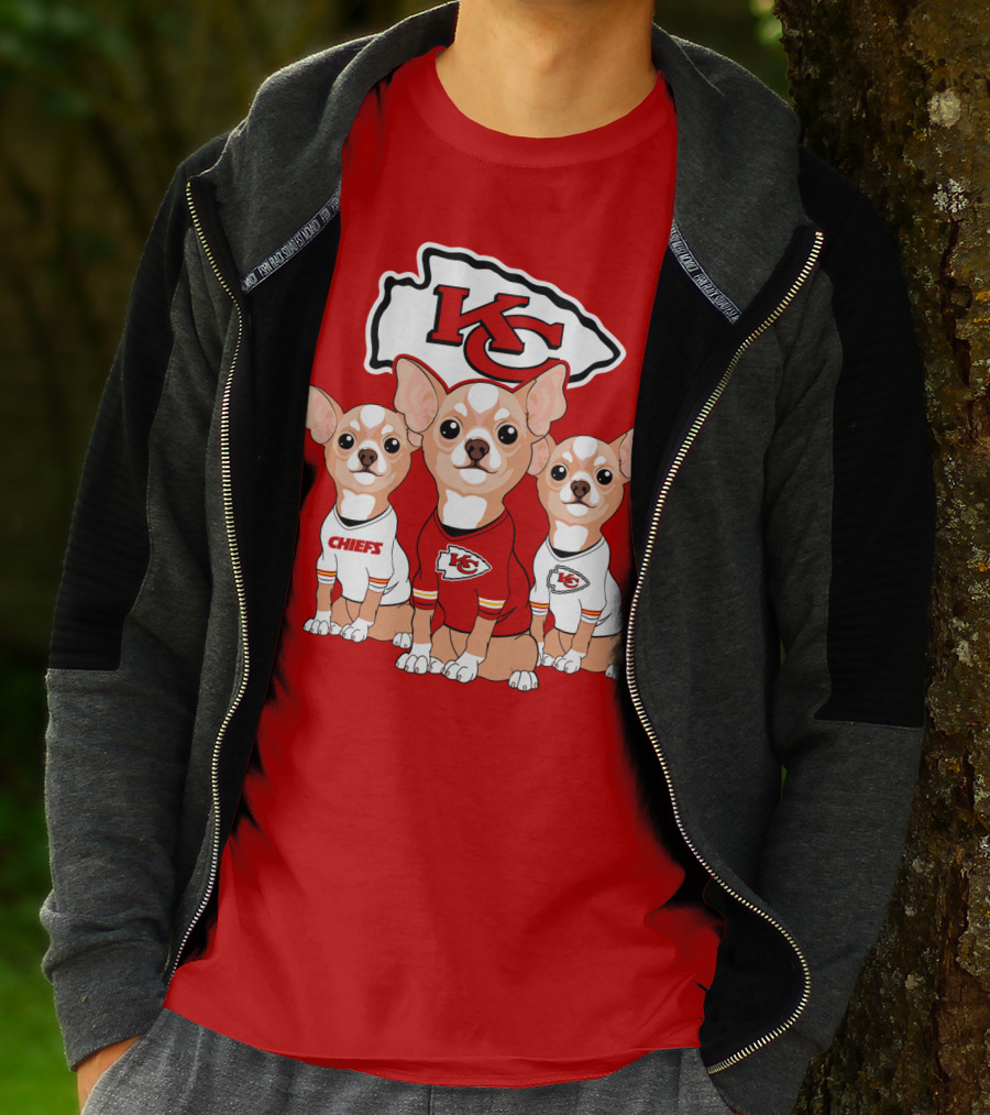 Kansas City Chiefs Chihuahuas T-Shirt