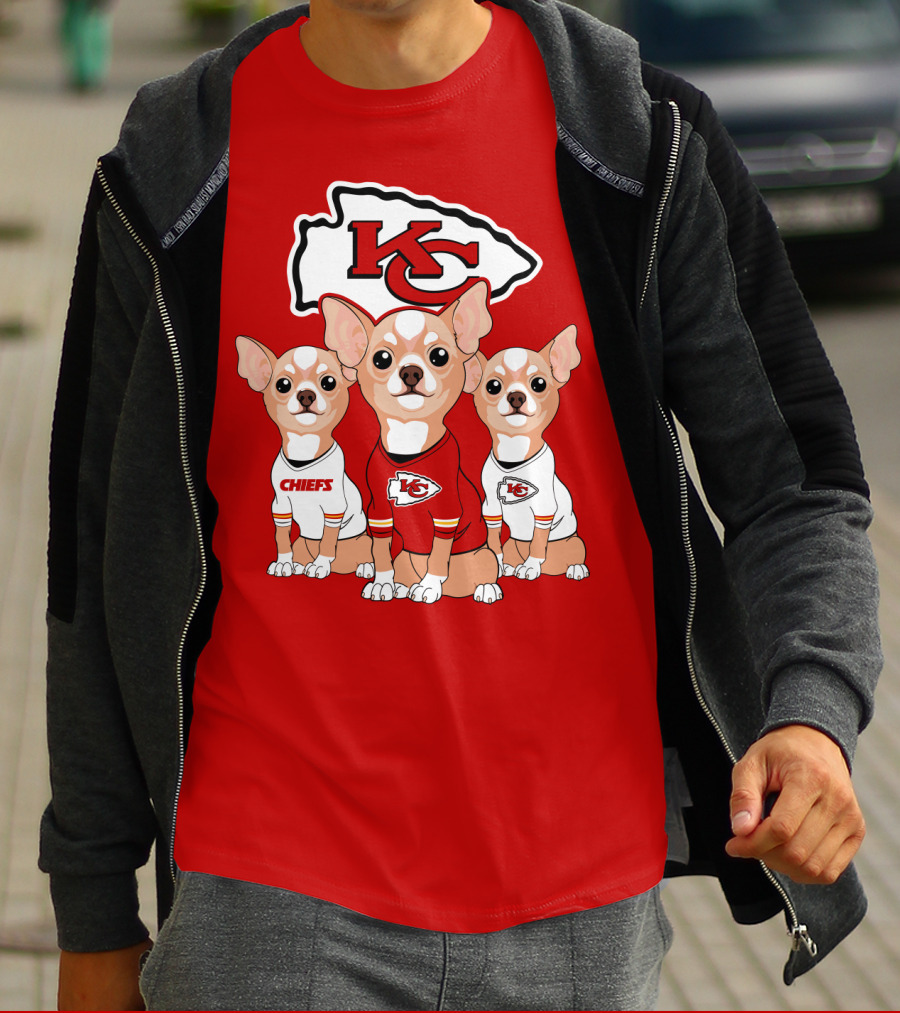 Kansas City Chiefs Chihuahuas T-Shirt