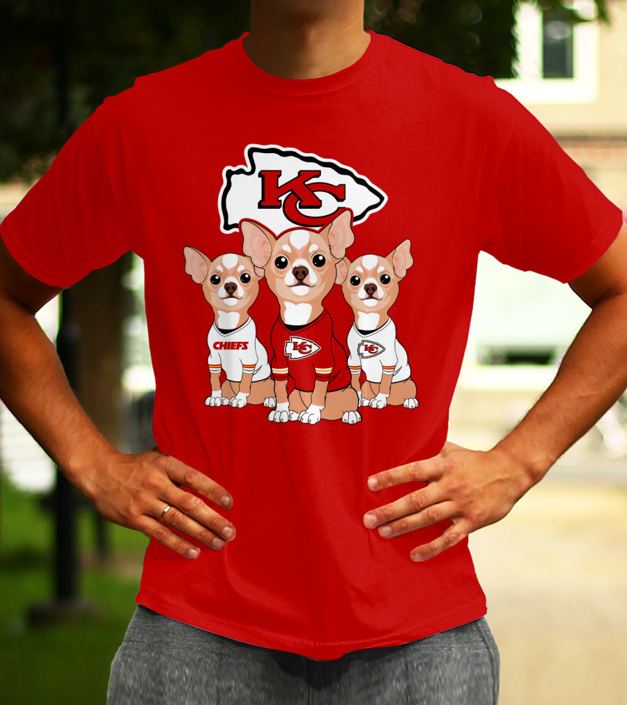 Kansas City Chiefs Chihuahuas T-Shirt