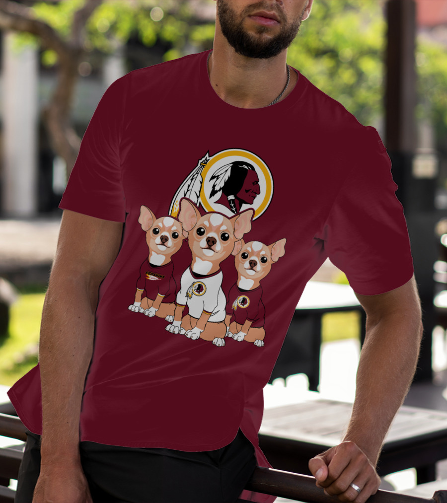 Redskins Chihuahua Trio T-Shirt