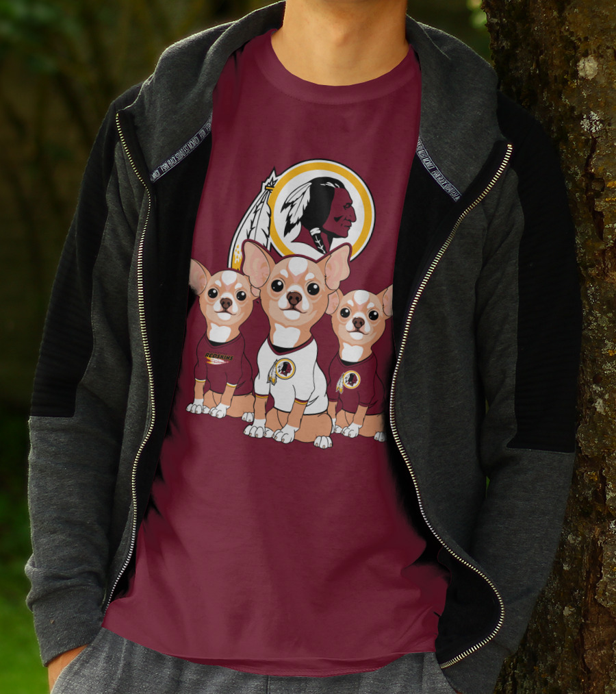 Redskins Chihuahua Trio T-Shirt