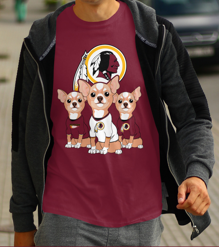 Redskins Chihuahua Trio T-Shirt