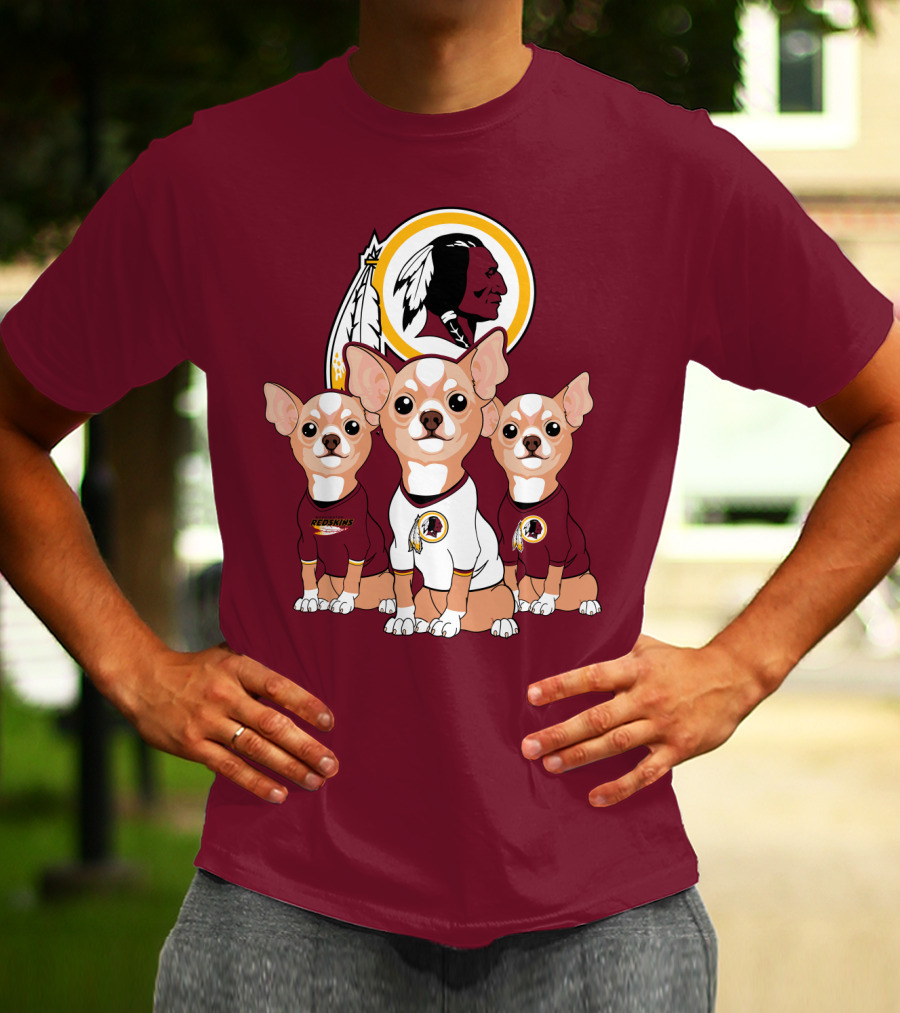 Redskins Chihuahua Trio T-Shirt