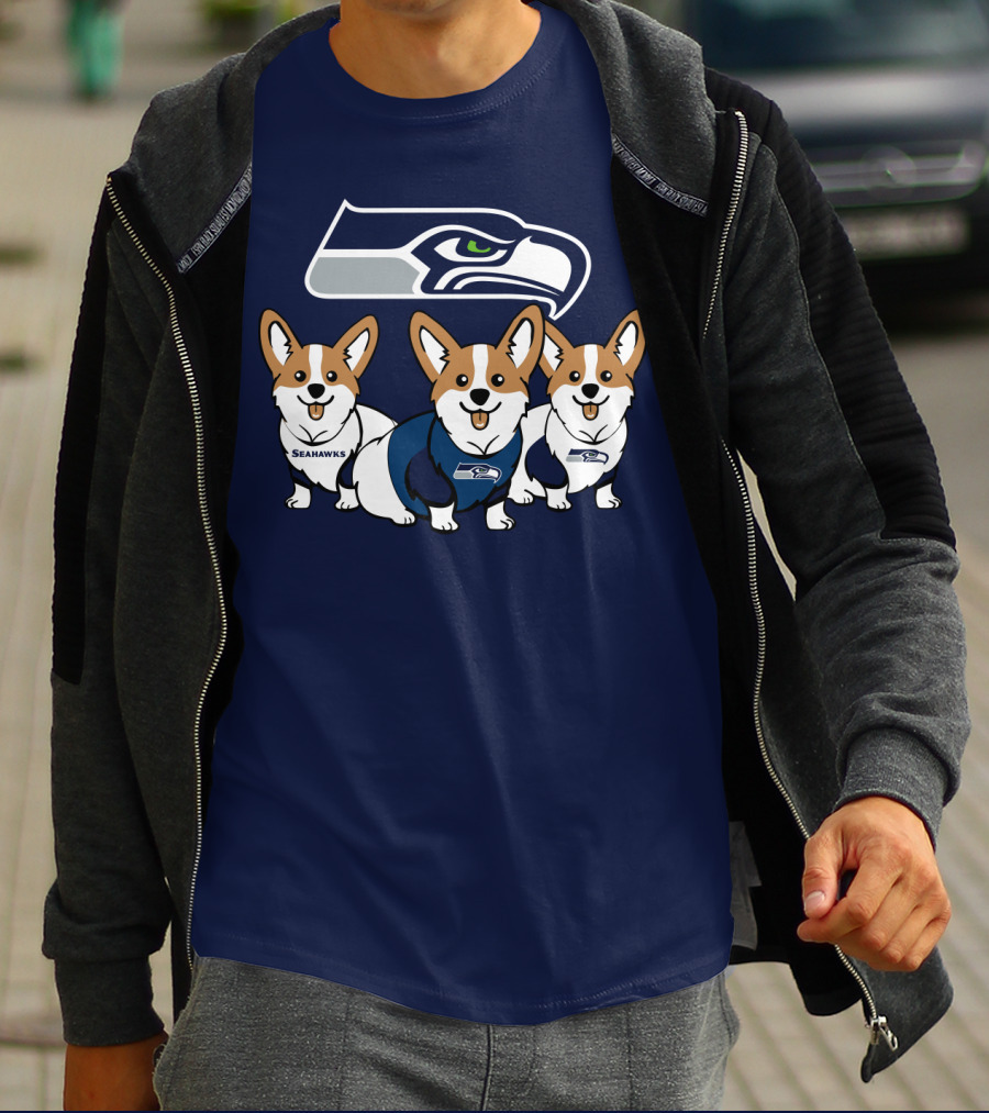 Seattle Seahawks Corgis T-Shirt