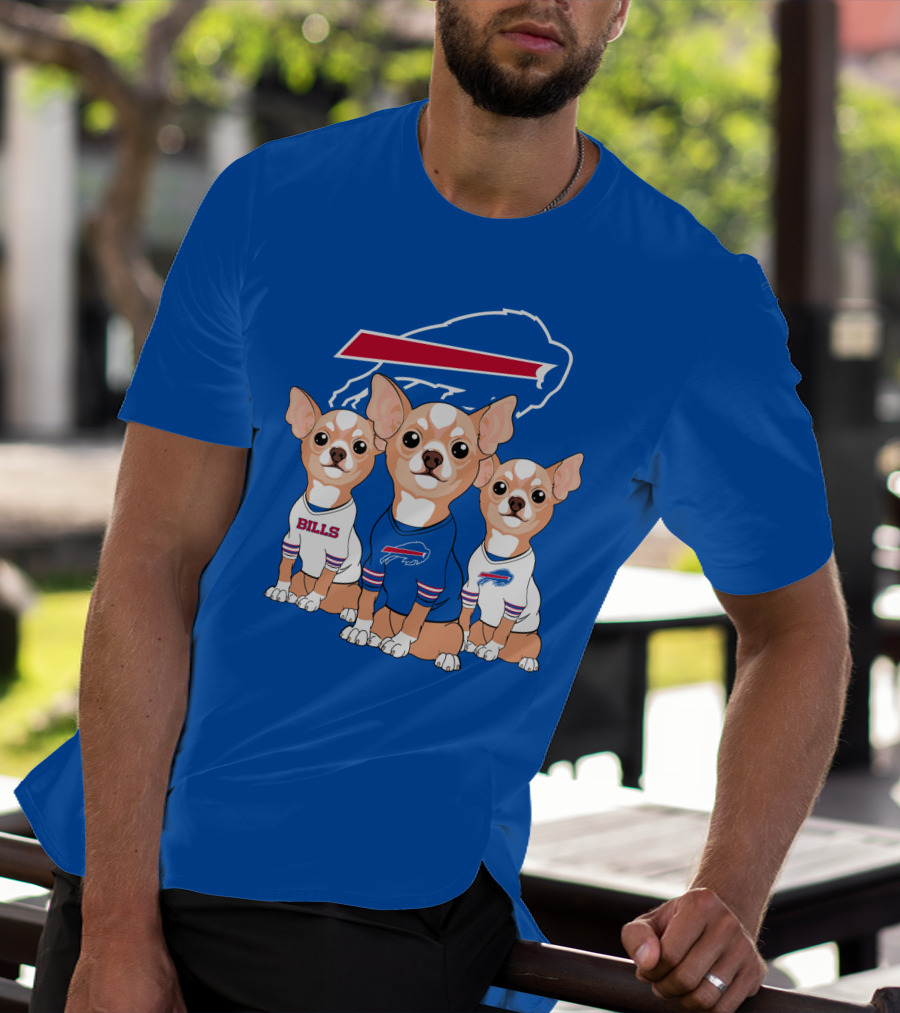 Buffalo Bills Chihuahua Trio T-Shirt