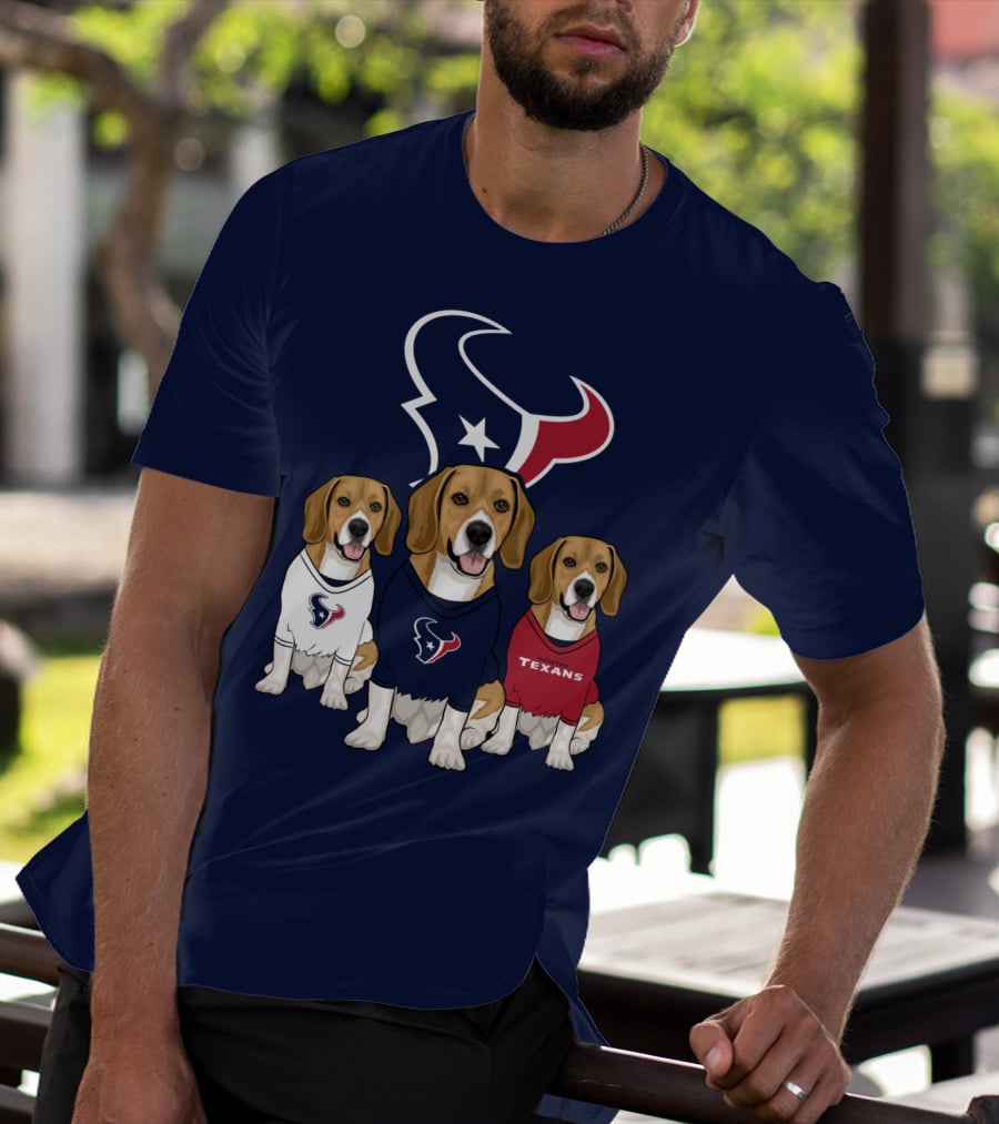 Houston Texans Beagle Trio T-Shirt