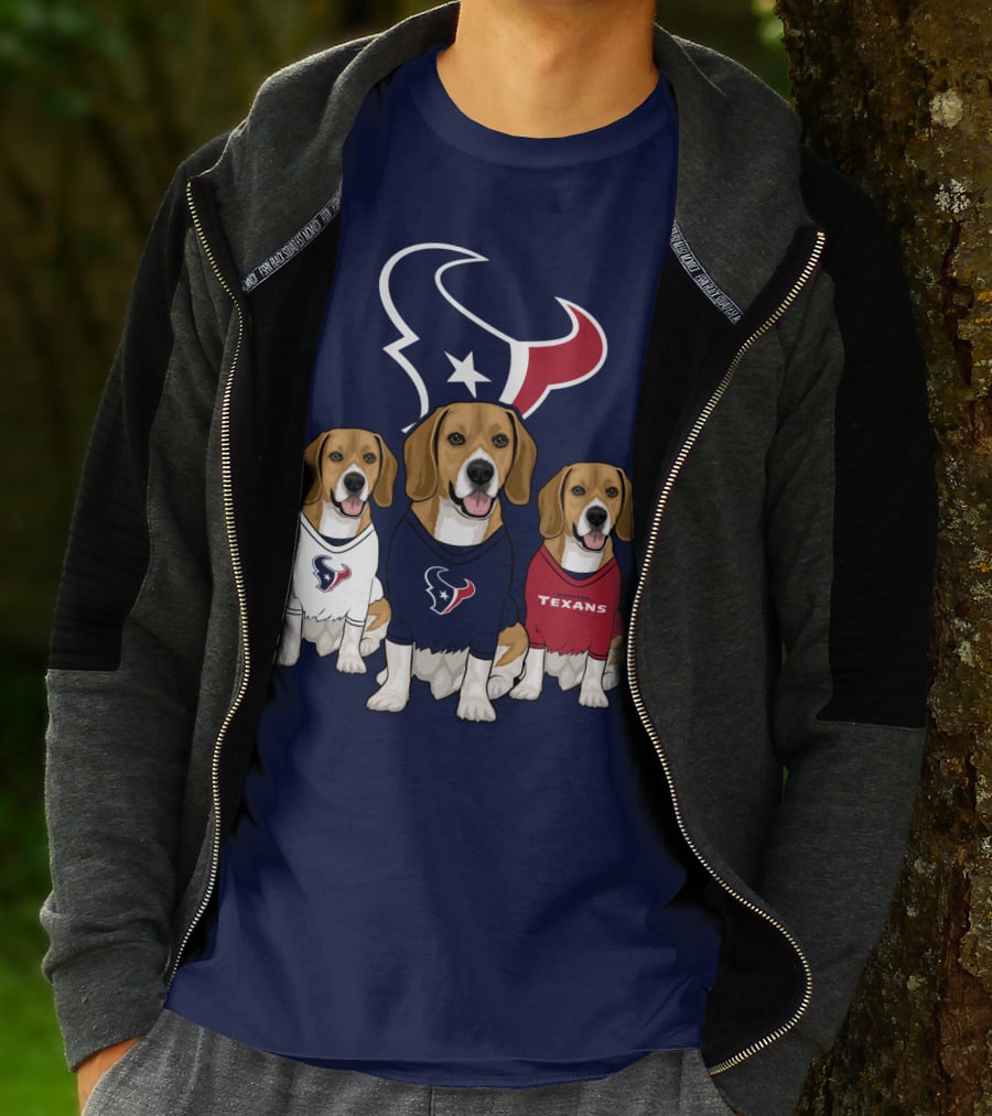 Houston Texans Beagle Trio T-Shirt
