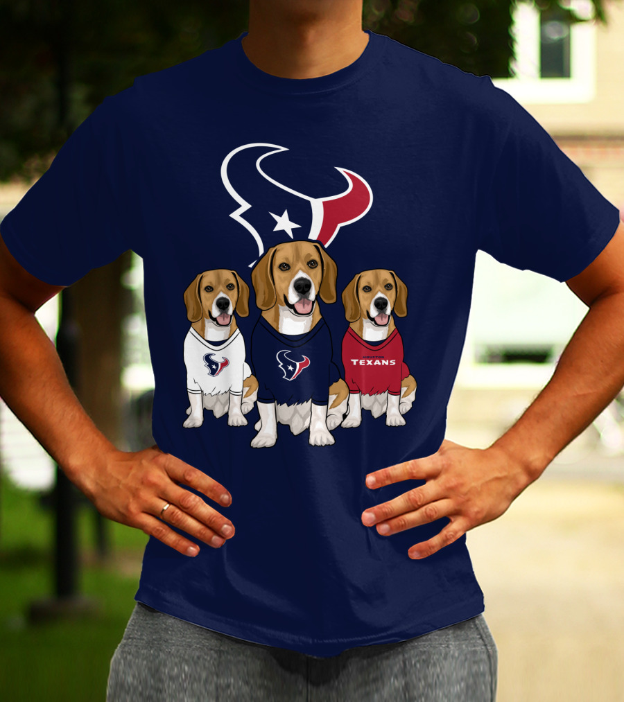 Houston Texans Beagle Trio T-Shirt