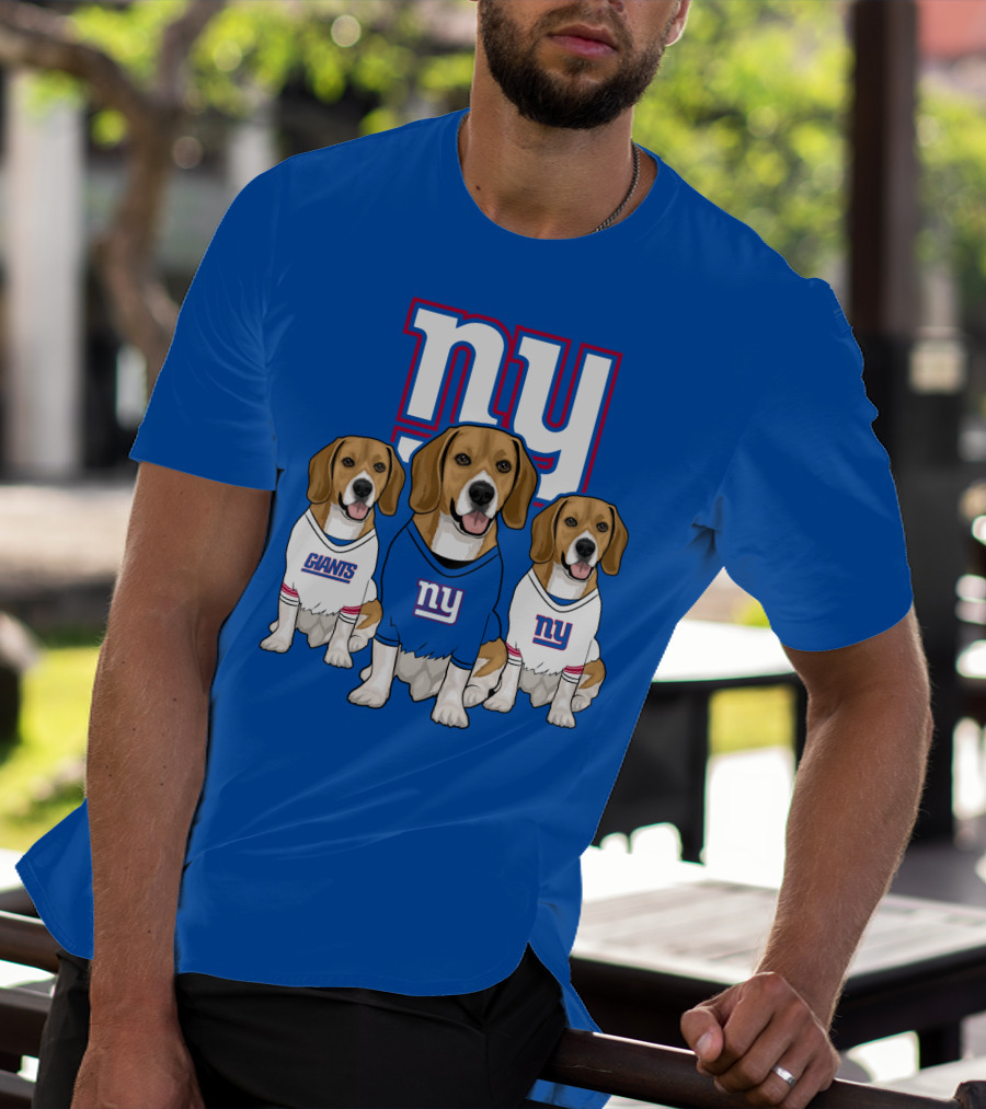 New York Giants Beagle Trio T-Shirt